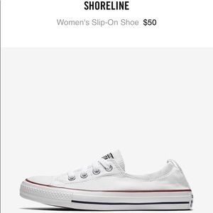 White Converse Chuck Taylor Shoreline Slip-On
